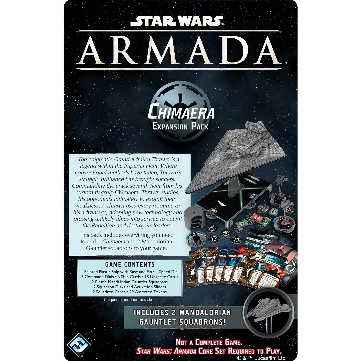 Star wars armada miniatures game: chimaera expansion pack for ages 14 and up, from asmodee