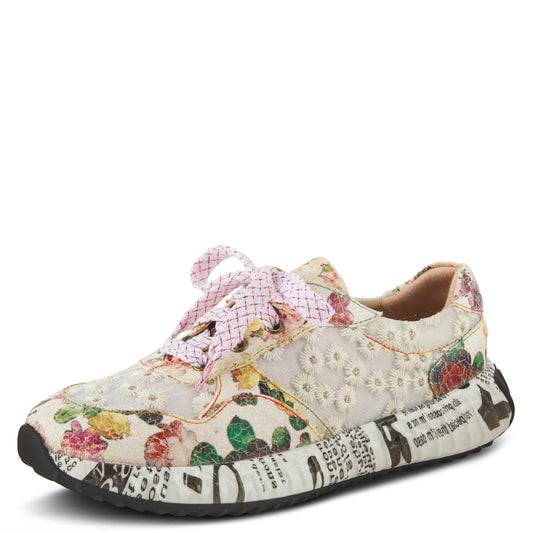 Spring step l'artiste women's daisymae fashion sneaker beige multi eu 35 / us 5