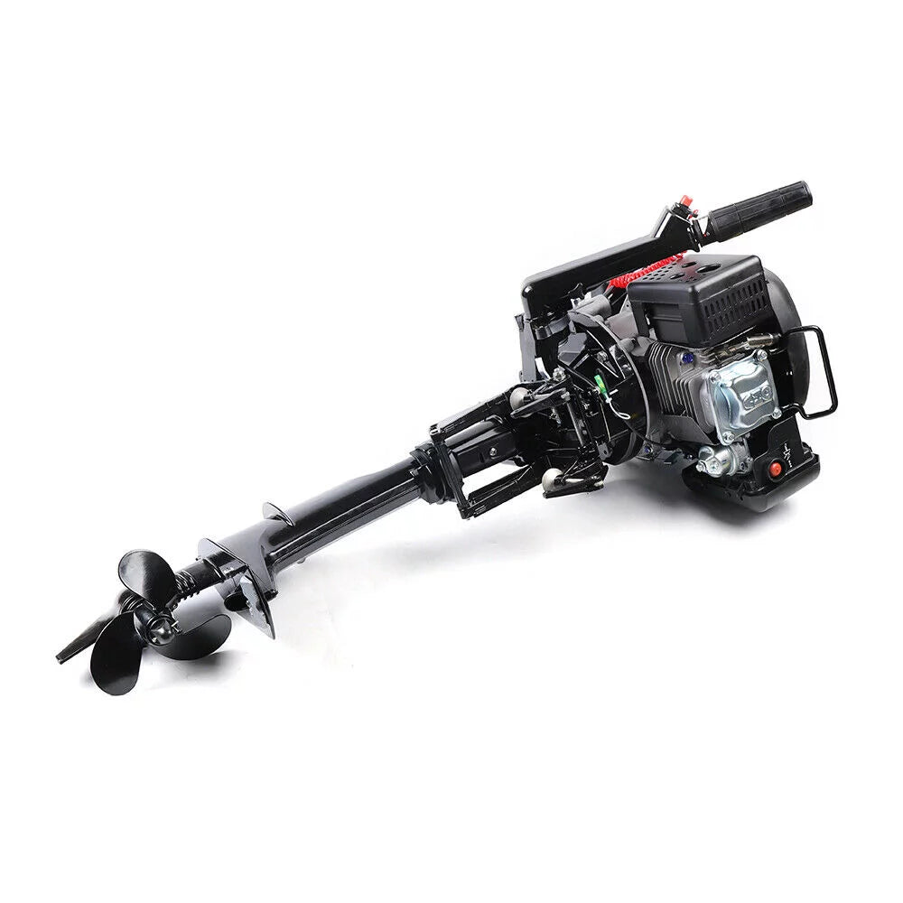 6 hp 4-stroke heavy duty outboard motor fishing boat engine air cooling system