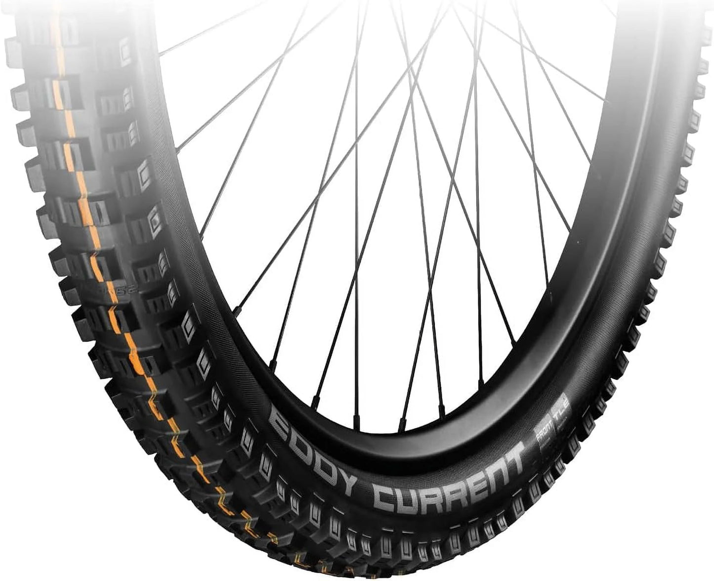 Eddy current emtb/mtb and enduro tubeless folding front bike tire | multiple sizes | evolution, super trail, addix soft | black