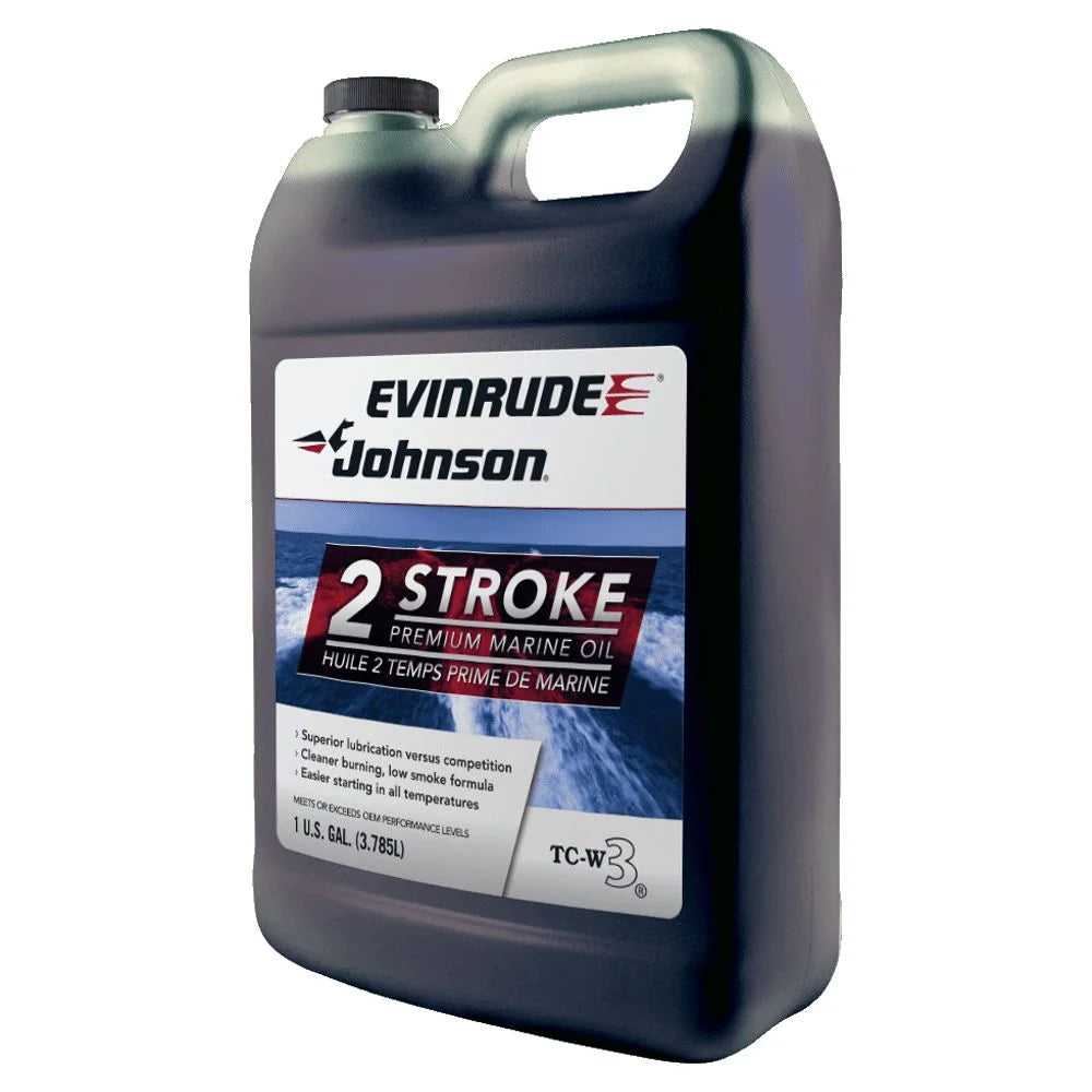 Evinrude johnson outboard premium mineral 2-stroke engine oil, 1 gallon