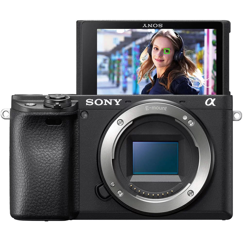 Sony a6400 mirrorless camera + sony fe pz 16-35mm lens + filter kit + more