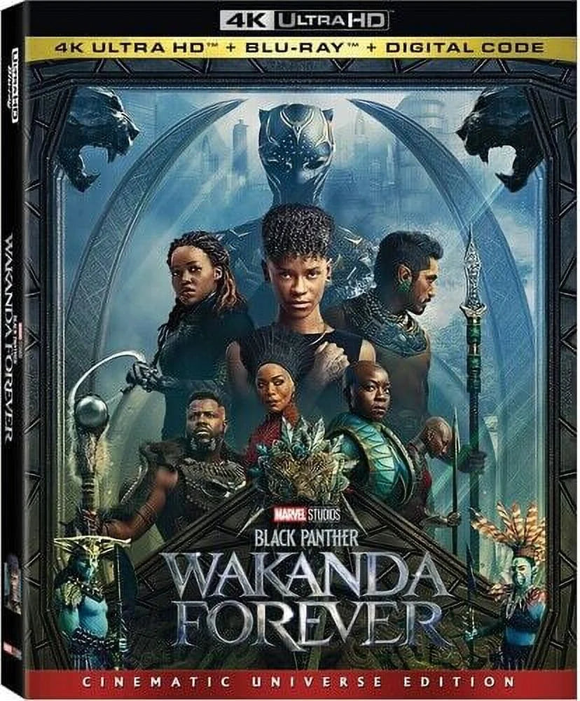 Black panther: wakanda forever [new 4k uhd blu-ray] with blu-ray, 4k mastering