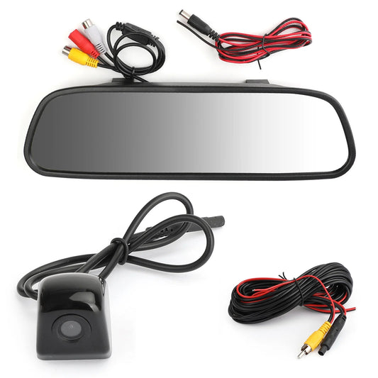 2-day mad hornets universal 170 camera + 5.0" tft lcd car mirror monitor kit vehicle system