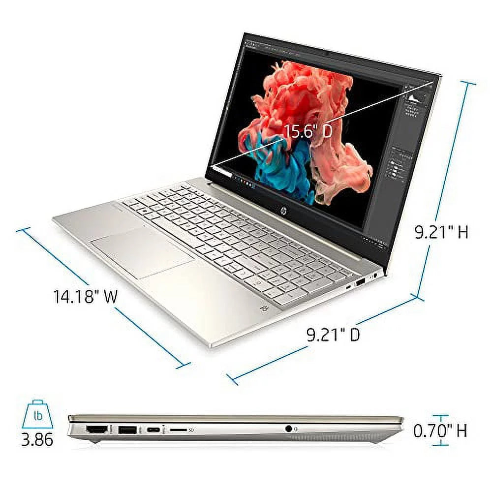 2022 hp pavilion 15.6" fhd touchscreen notebook computer 11th gen 4-core intel i7-1165g7 32gb ddr4 2tb nvme ssd iris xe graphics hdmi webcam wifi-6 bluetooth backlit keyboard windows 10 home w/ 32gb usb