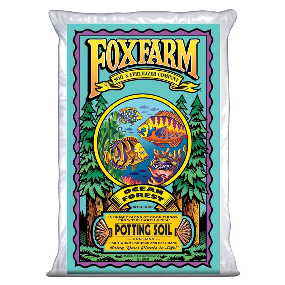 Foxfarm potting soil mix, 40lbs. & foxfarm organic potting soil mix, 11.9lbs