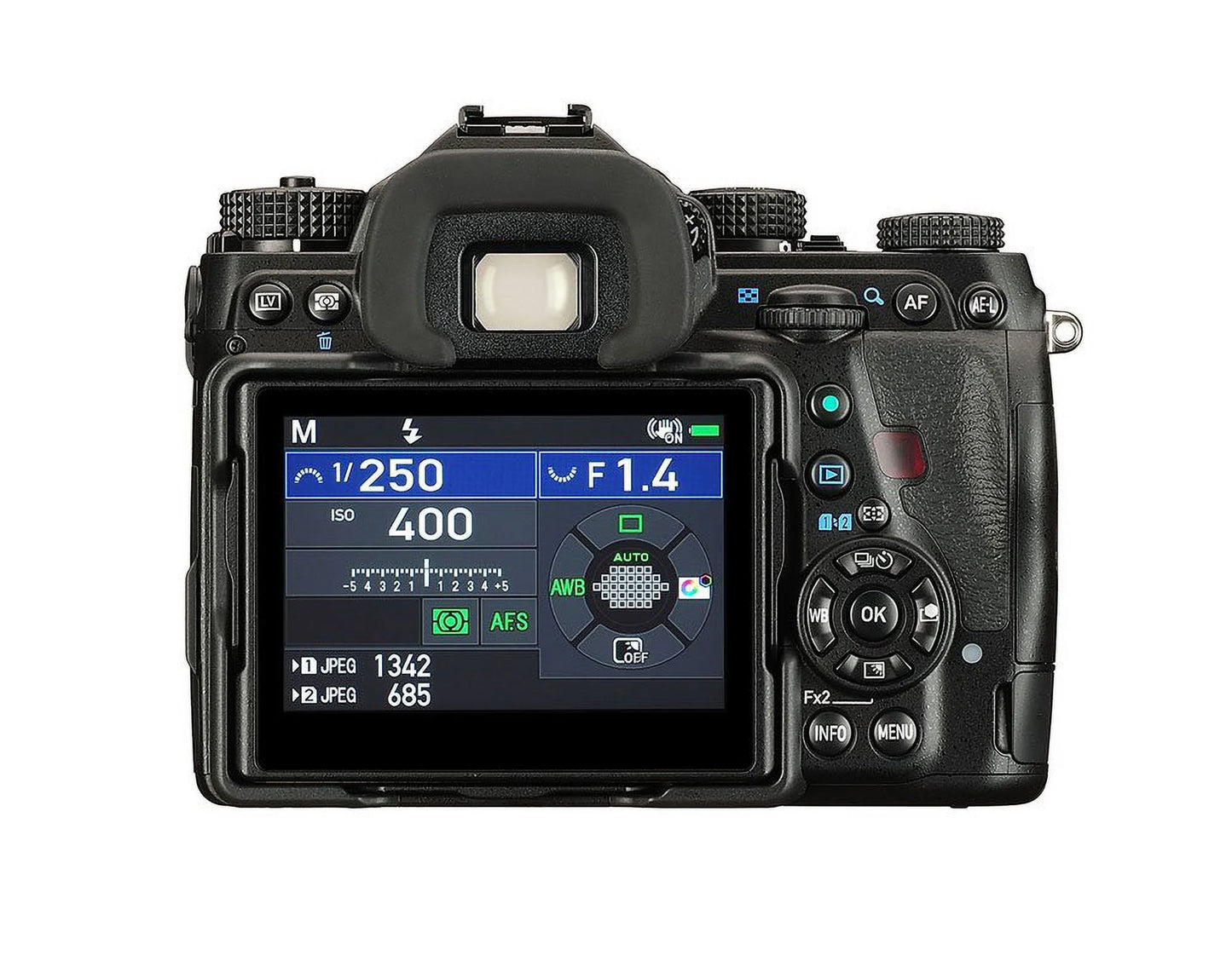 Restored pentax k-1 mark ii 36mp weather resistant dslr with 3.2" tft lcd, body only, black refurbished