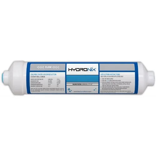 Package of 5  icf-10q hydronix inline coconut carbon filter