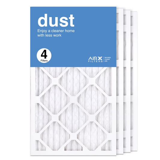 Airx filters 14x24x1 air filter merv 8 pleated hvac ac furnace air filter, dust 4-pack made in the usa