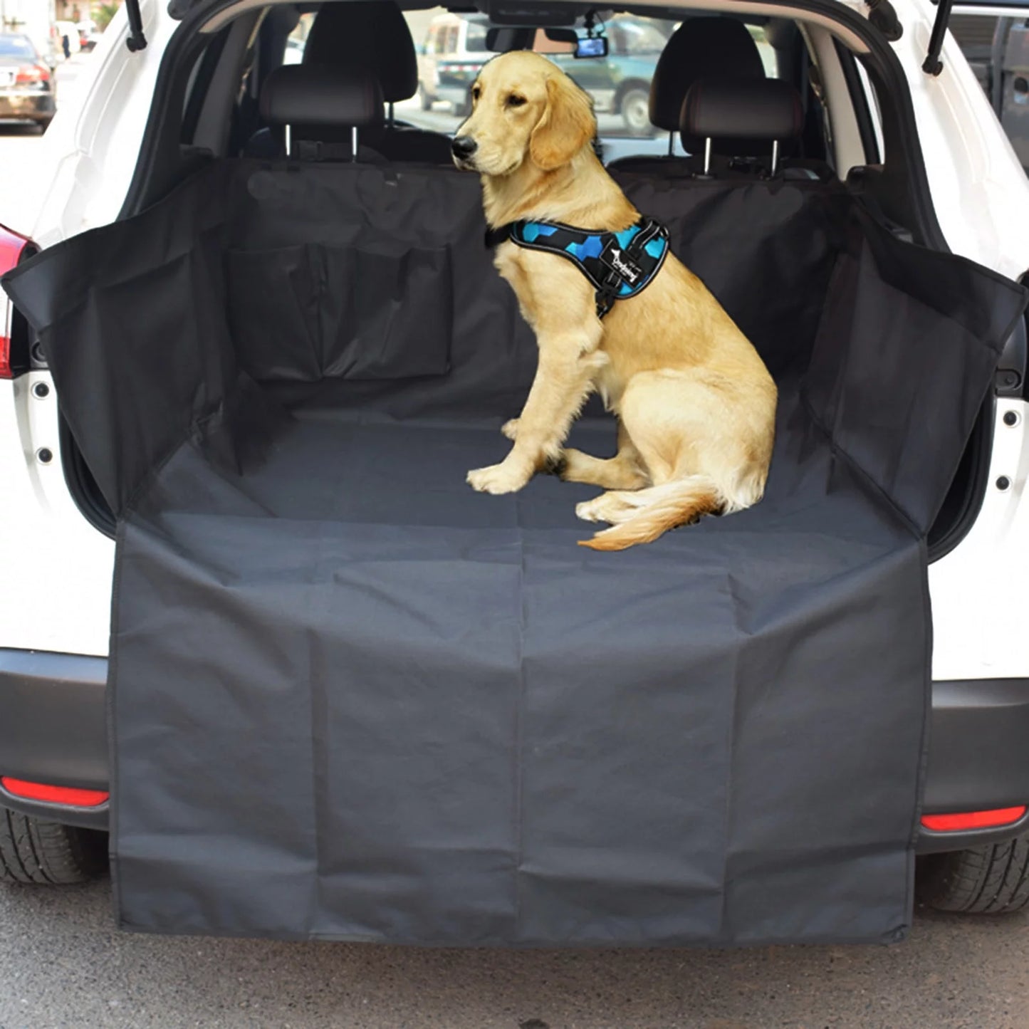 Arealer thicker bite resistant oxford cloth car trunk pet mat trunk organizer mat dirt-proof protective mat dog seat cushion for suv sedan van