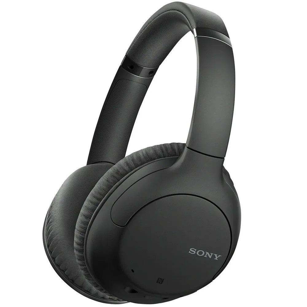 Sony wh-ch710n wireless noise-canceling headphones bundle with deco gear headphone case and stand for the whch710n model headphones (black)