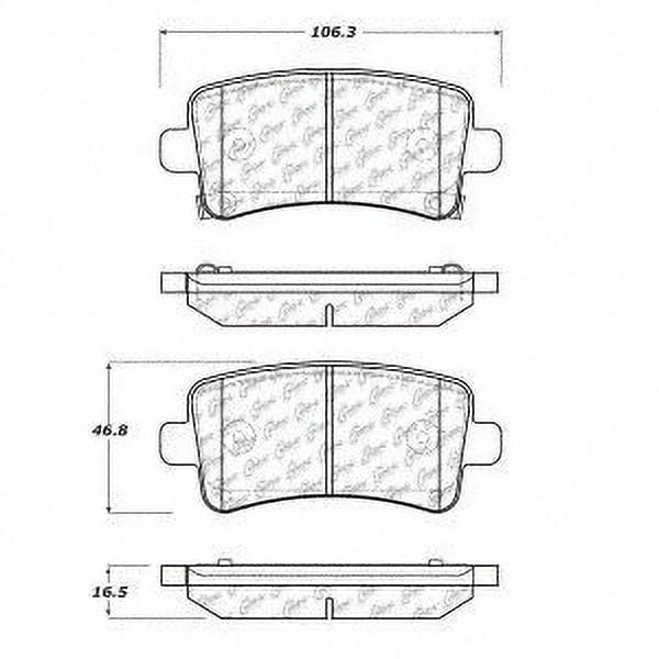 Centric parts disc brake pad p/n:100.13420