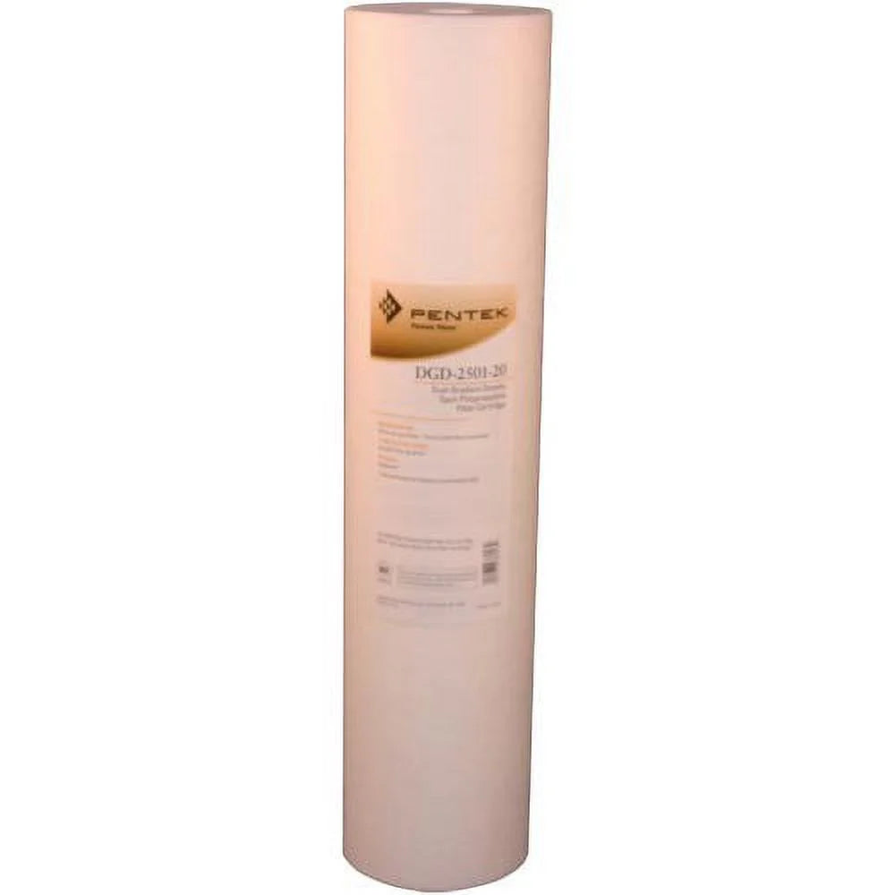 Package of 5 pentek dgd-2501-20 sediment water filters 20" x 4.5"