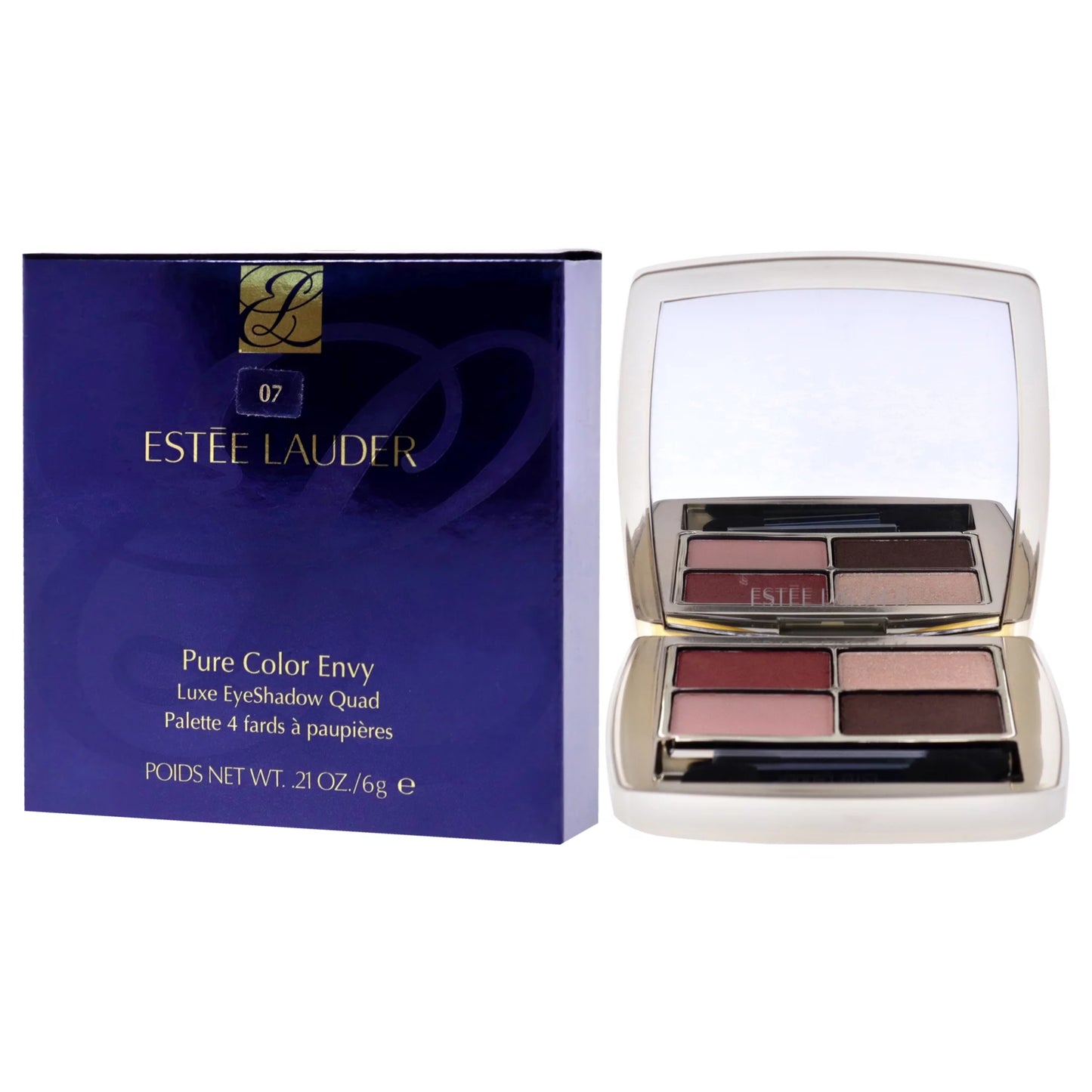 Estee lauder pure color envy luxe eyeshadow quad - 07 boho rose , 0.21 oz eye shadow