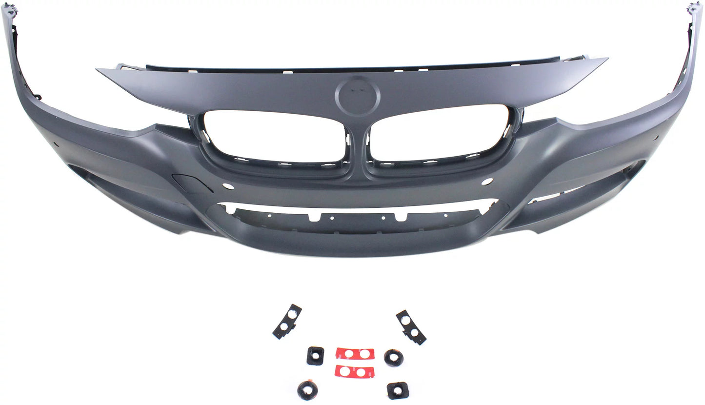 Front bumper cover compatible for bmw 3-series 2013-2018 primed with m sport line with pdc/ipas/camera sedan/wagon