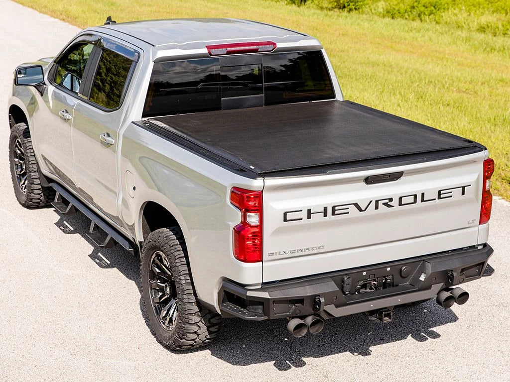 Gator by realtruck etx soft roll up truck bed tonneau cover | 53109 | compatible with 2014 - 2018, 2019 ltd/lgcy chevy/gmc silverado/sierra 5' 9" bed (69.3'')