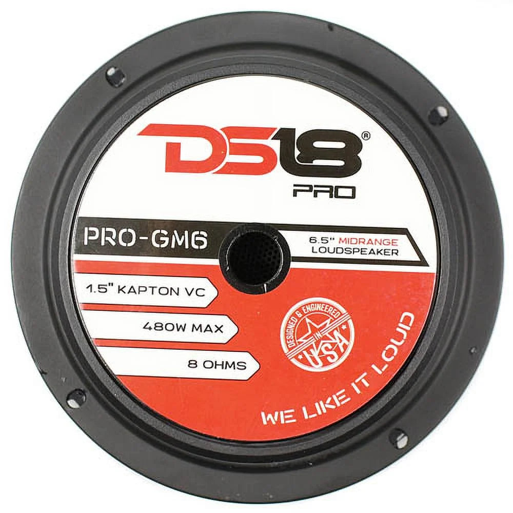 Ds18 ds18-pro-gm6 pro gm 6.5" 480w 8 ohm mid range car/truck door loudspeaker