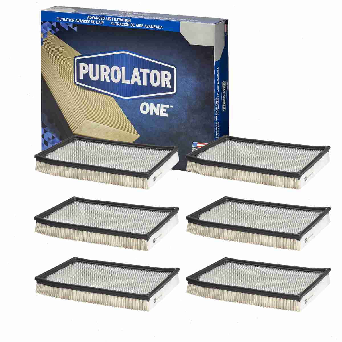 6 pc purolator one a35462 air filters for 62725 intake inlet manifold fuel delivery filters fits select: 2013-2023 ram 1500, 2002-2012 dodge ram 1500