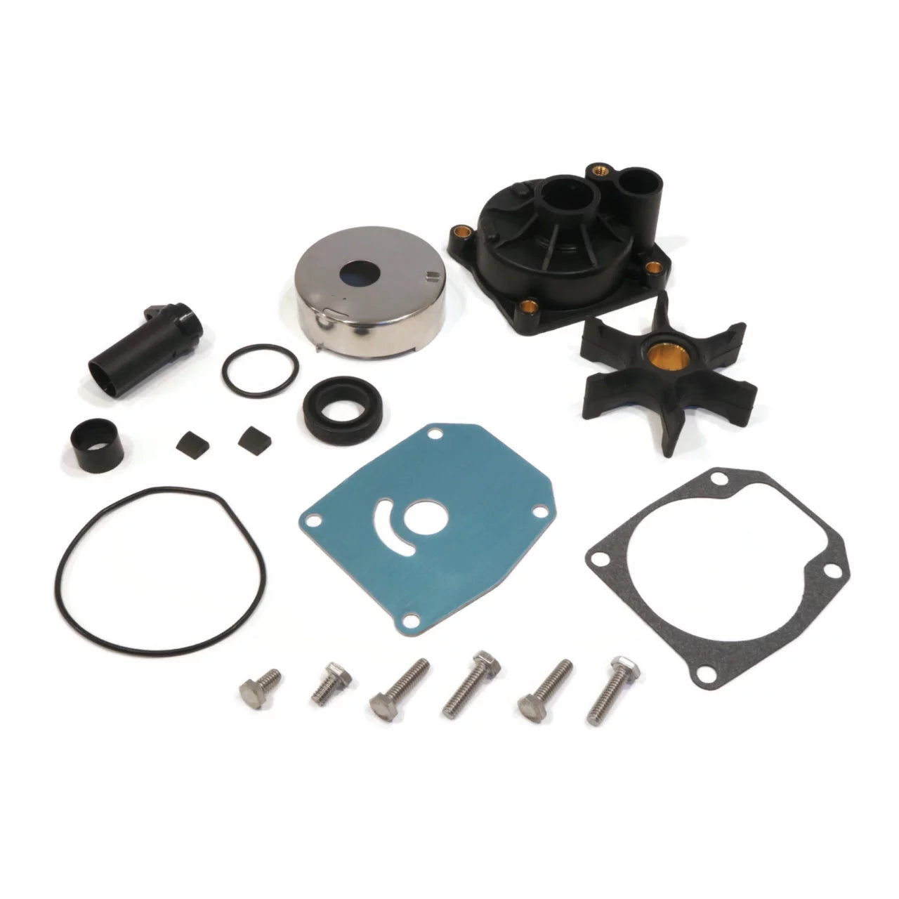 The rop shop | water pump impeller, housing repair kit for 1993 johnson 65hp j65wmletd outboard