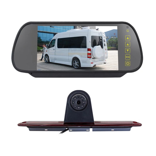 Walmeck 7in brake backup for mercedes-benz sprinter/ crafter vans parking (with monitor)