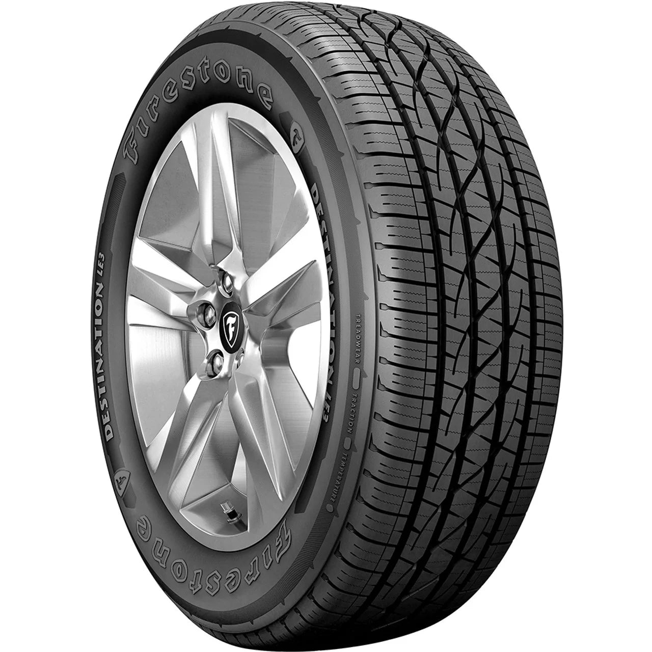 2 new firestone destination le 3 all-season tires - 245/60r18 105h