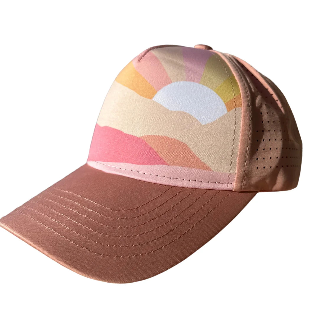 Waterproof sedona sunset toddler trucker hat