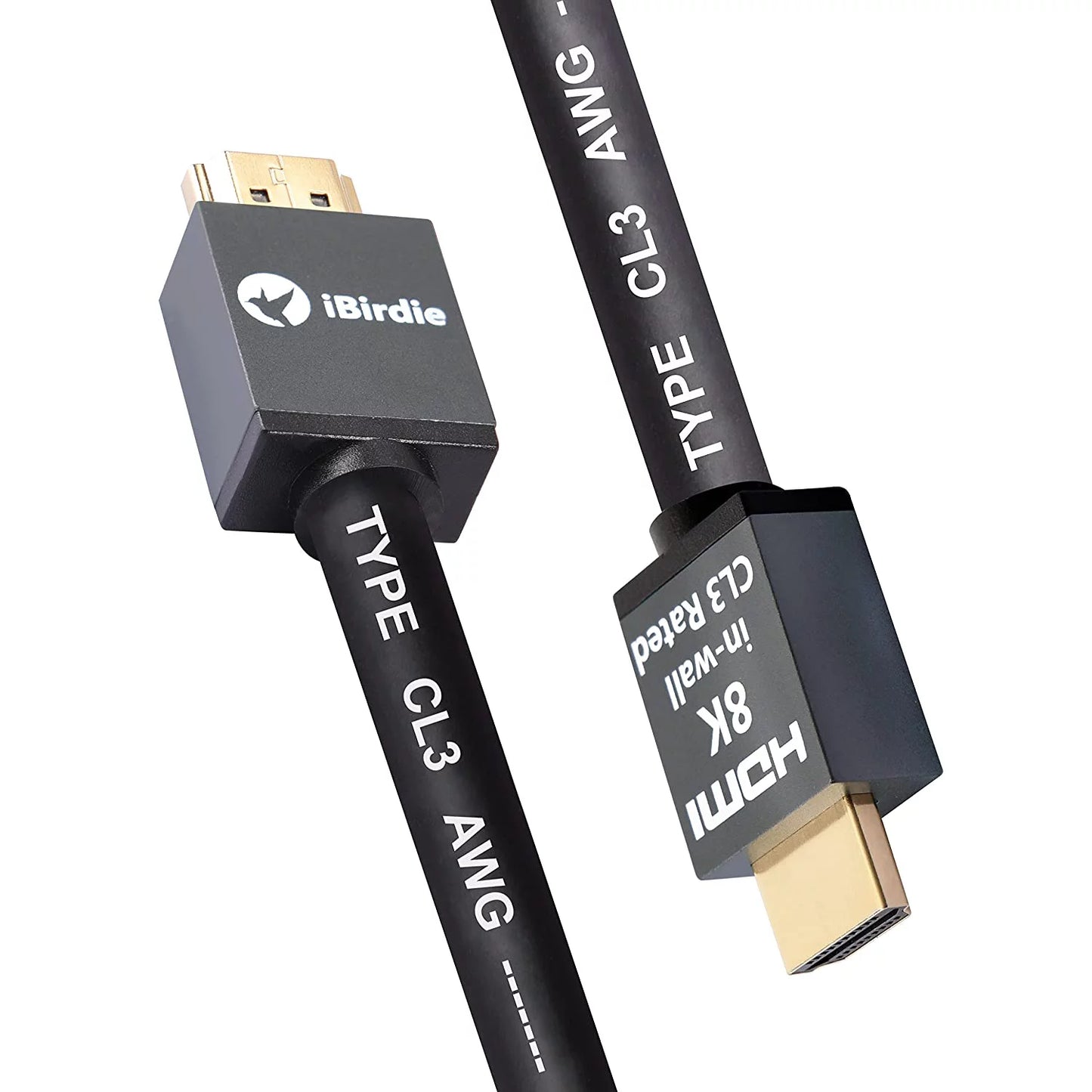 8k hdmi 2.1 cable 15 feet cl3 in wall rated 8k60hz 4k120hz earc arc hdcp 2.3 2.2 ultra high speed compatible