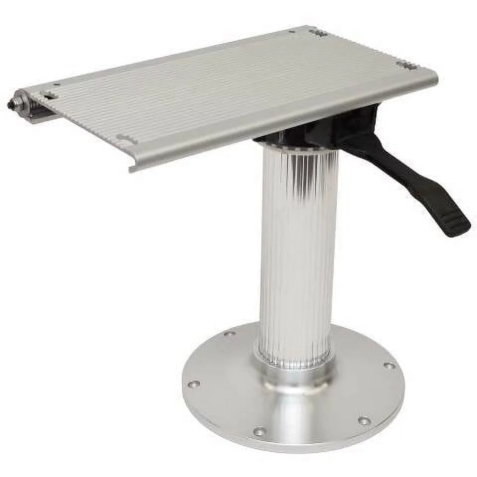 Garelick boat seat swivel slide pedestal | 14 inch polished aluminum