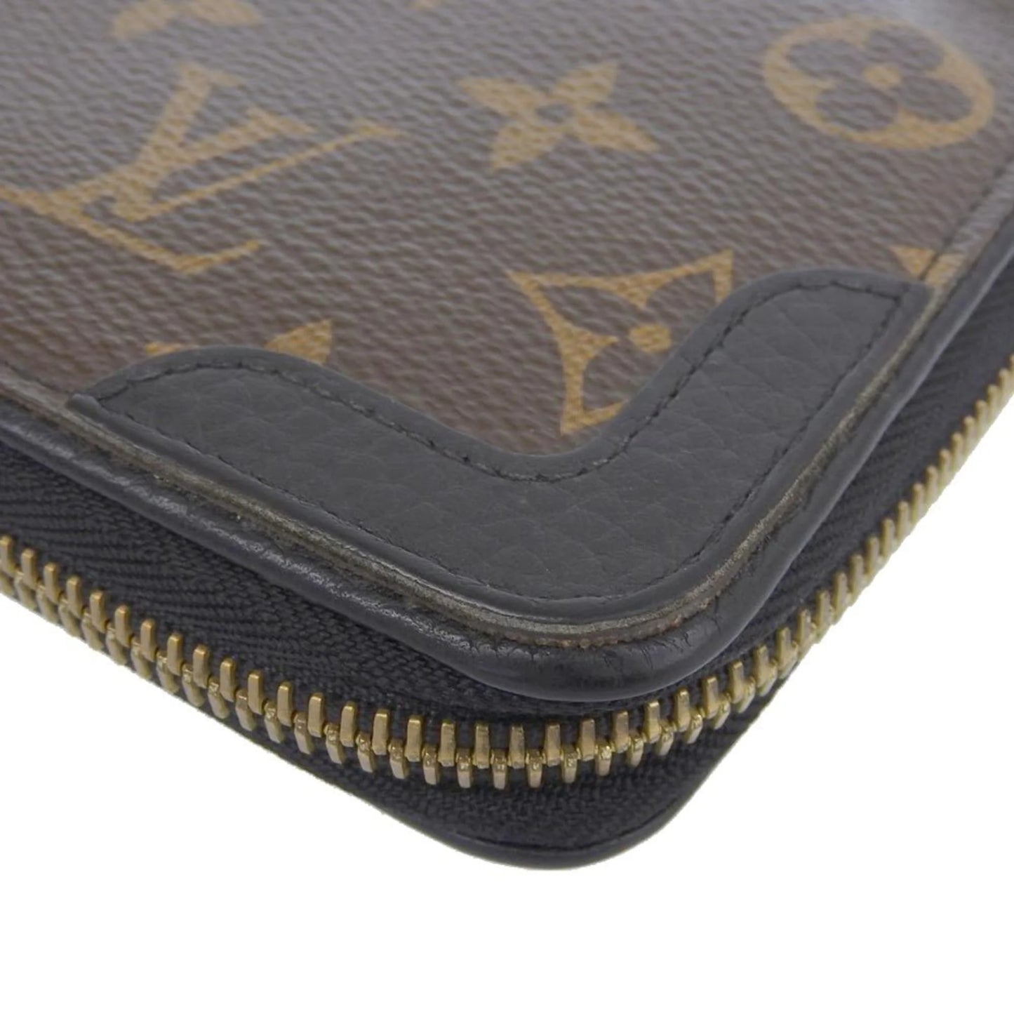 Pre-owned louis vuitton louis vuitton monogram zippy retiro round long wallet noir m61855 (good)