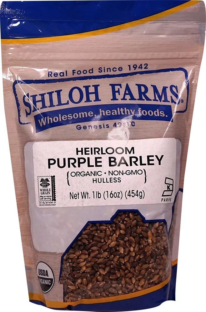 Shiloh farms organic heirloom purple barley hulless - 1 lb