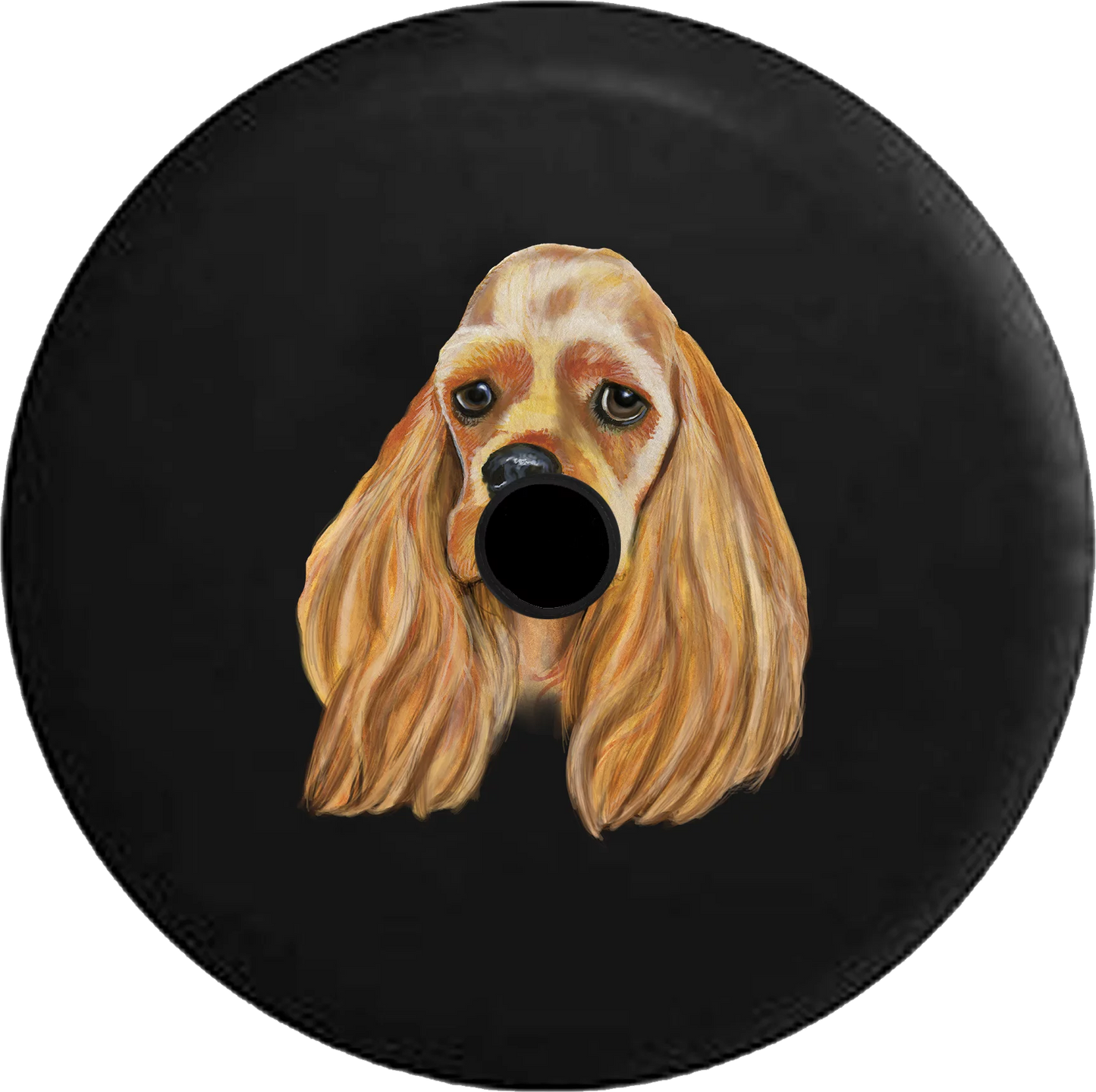 2018 2019 wrangler jl backup camera spaniel dog lover adopt rescue spare tire cover for jeep rv 33 inch