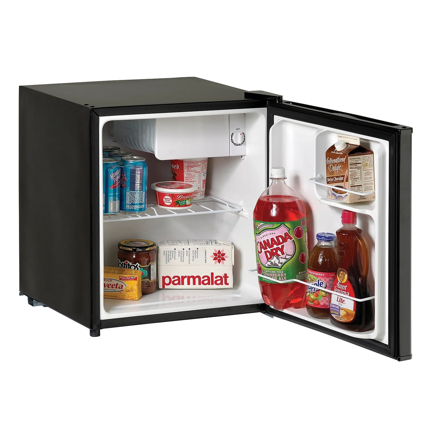 Avanti 1.7 cf compact refrigerator, black