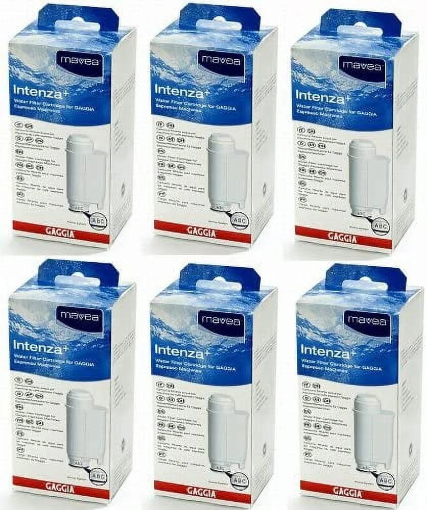 Gaggia mavea intenza water filter for saeco & gaggia espresso machines (6 pack)