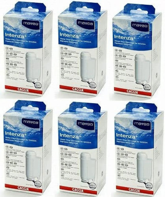 Gaggia mavea intenza water filter for saeco & gaggia espresso machines (6 pack)