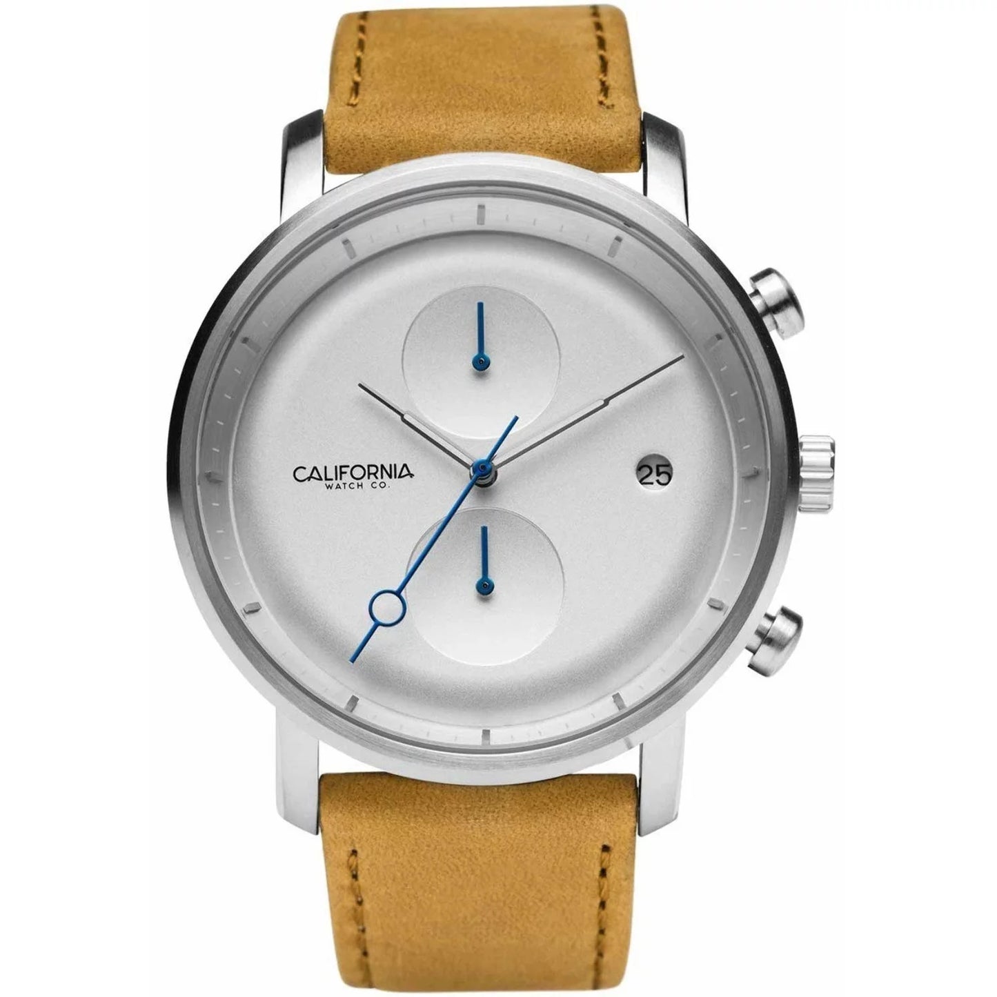 California watch co. golden gate chrono leather sand white