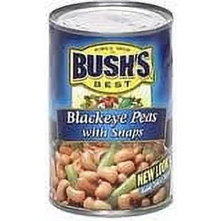 Bush,s blackeye peas 15.5oz cans (pack of 6) (with snaps)