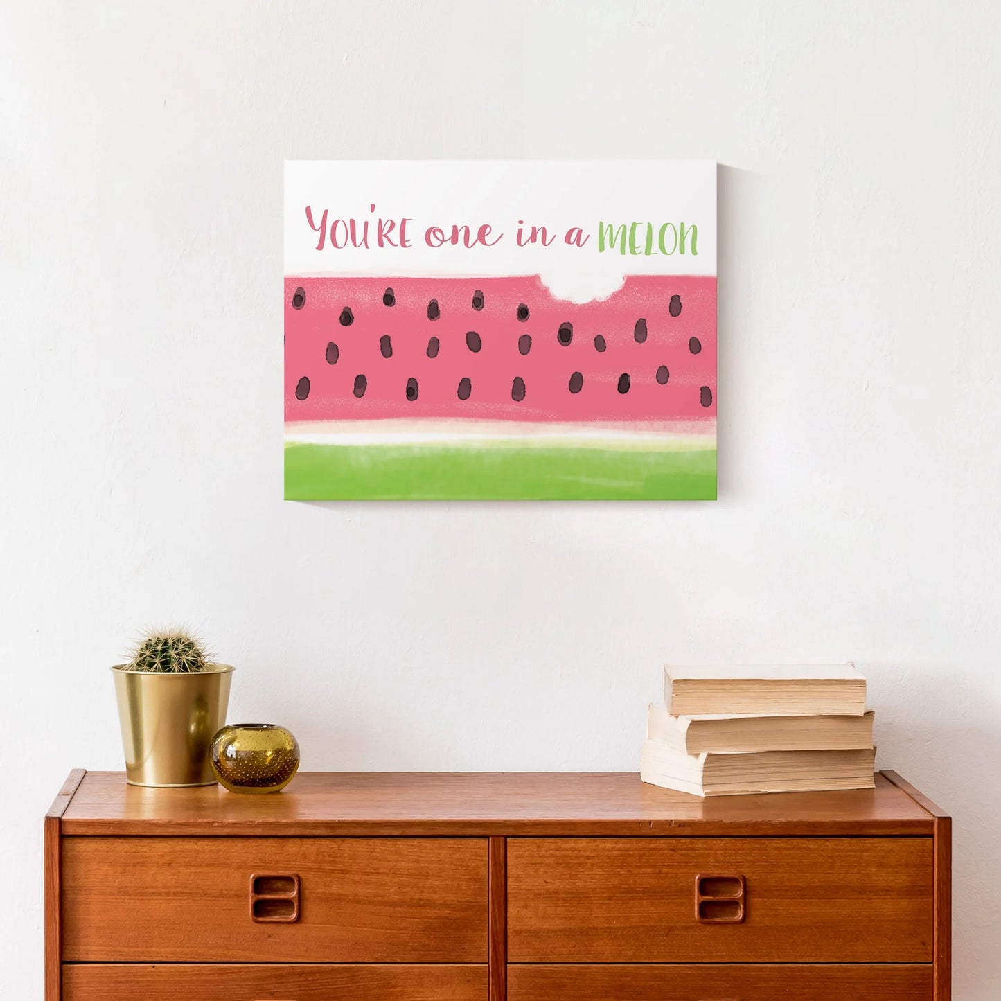 Creative products one in a melon 14x11 canvas wall art