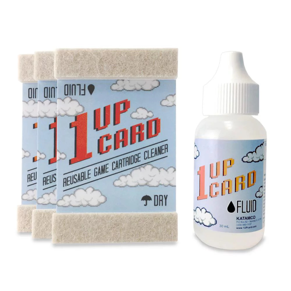 Cleaning kit compatible with sega / mega drive console and video game cartridges by 1upcard