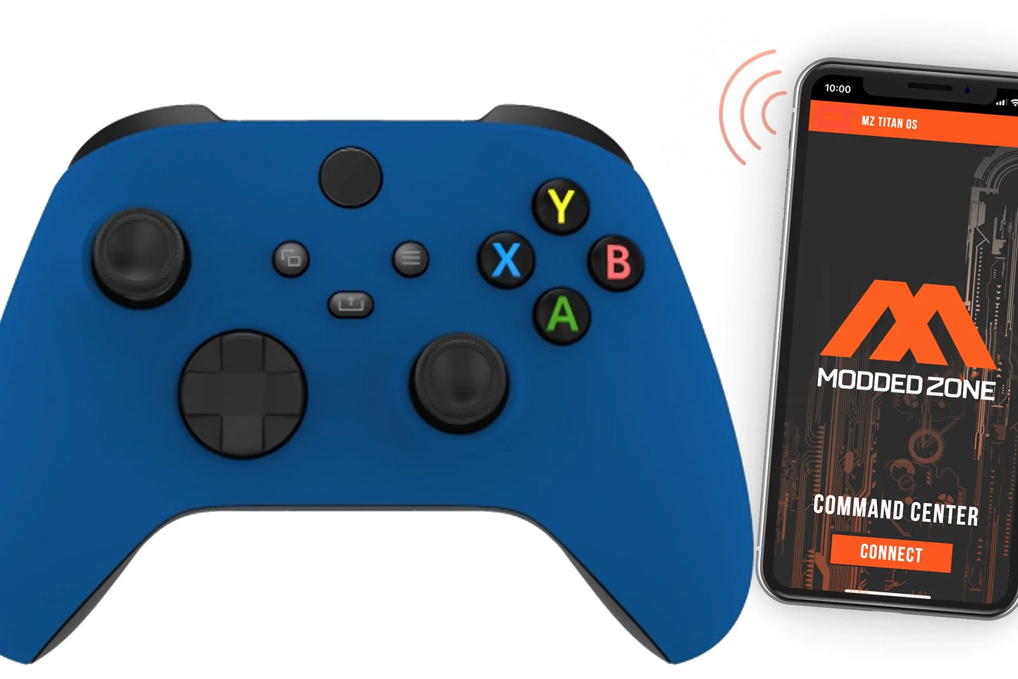 "soft blue" xoriginal packaging one x smart custom rapid fire modded controller.fps mods. cod warzone