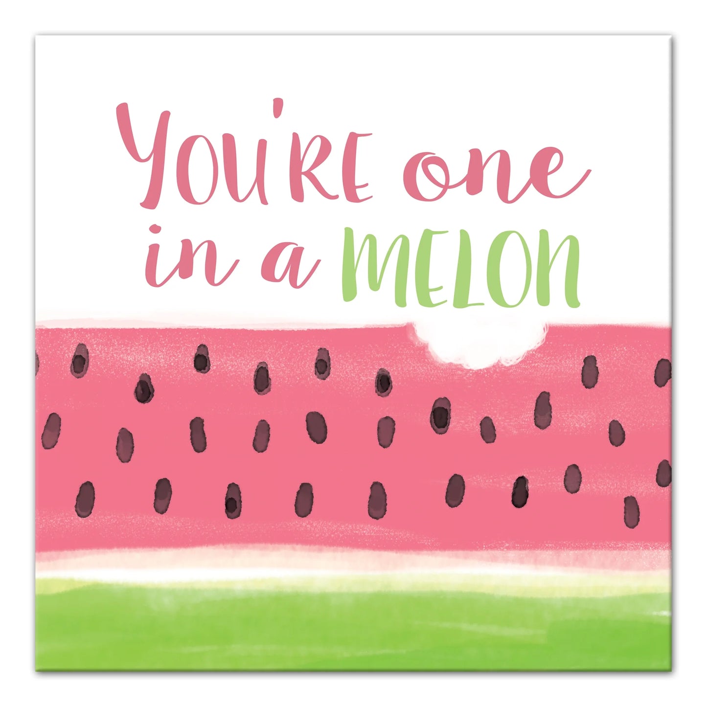 Creative products one in a melon 24x24 canvas wall art