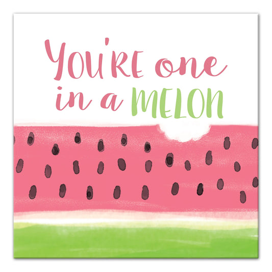 Creative products one in a melon 24x24 canvas wall art