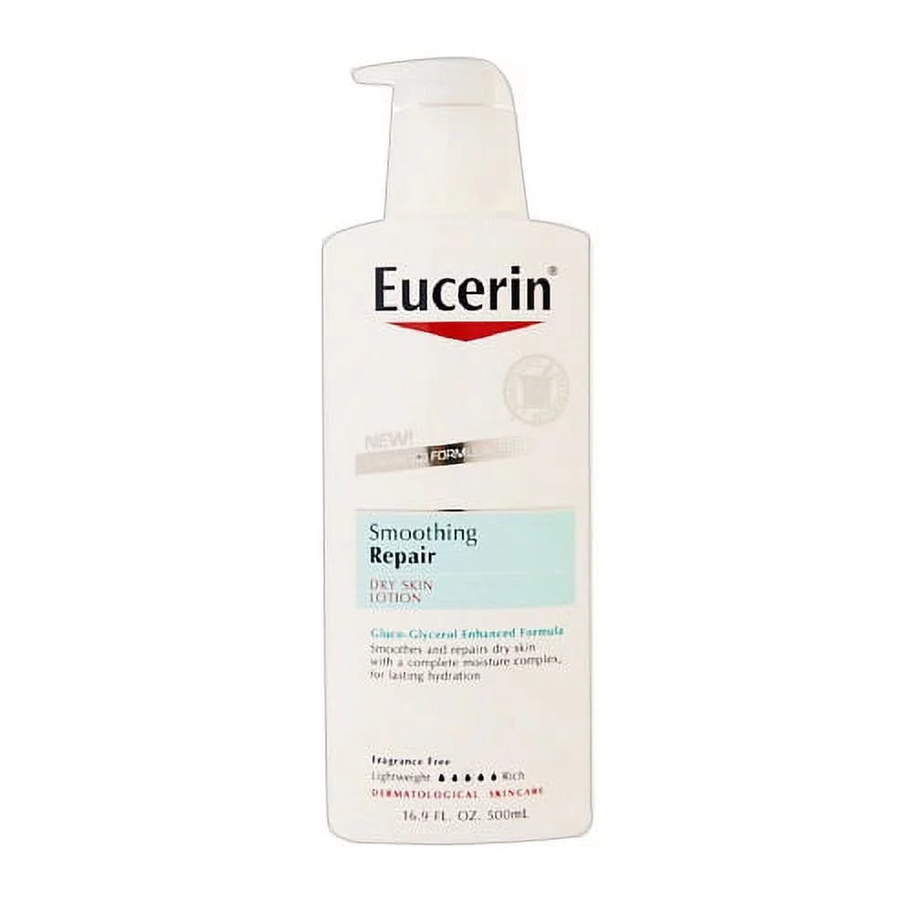 Eucerin smoothing dry skin repair lotion - 16.9 oz, 6 pack