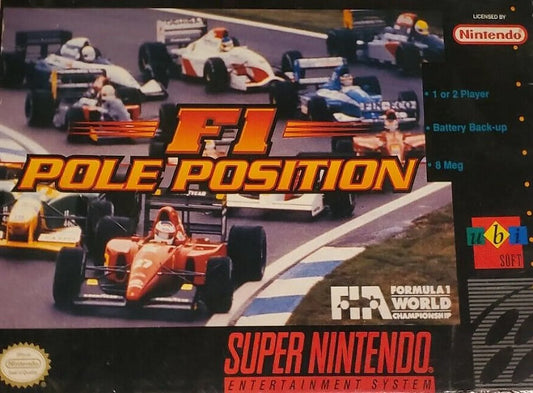 Restored f1 pole position (super nintendo, 1993) snes racing game (refurbished)