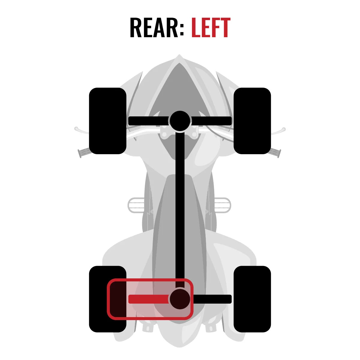 Sixity xt rear left axle compatible with can-am outlander max 1000 2015 - efi std ltd 4x4