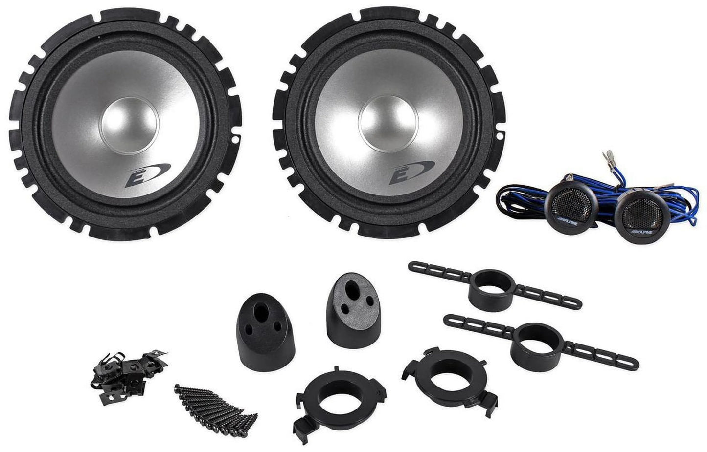 Alpine sxe-1751s 6.5 inch 6 1/2" 2-way car audio component speaker system