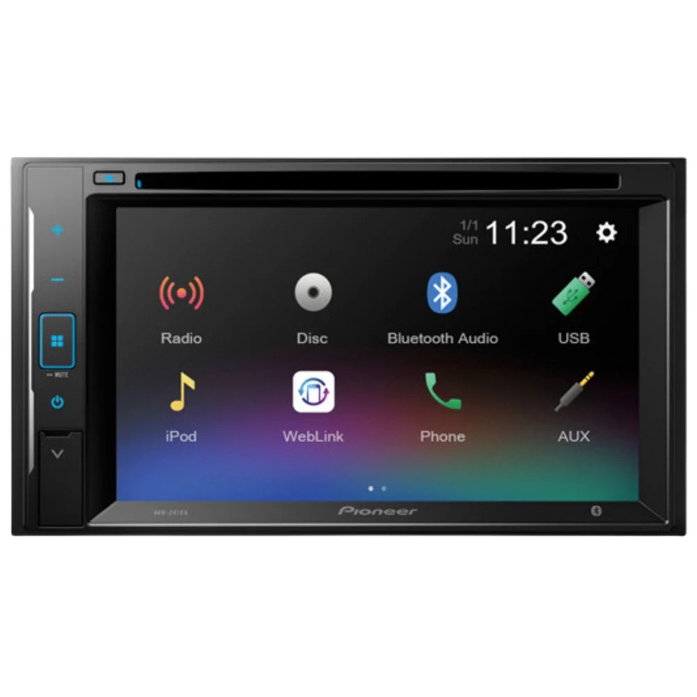 New pioneer avh-241ex 6.2" dvd receiver with amazon alexa and backup bullet camera