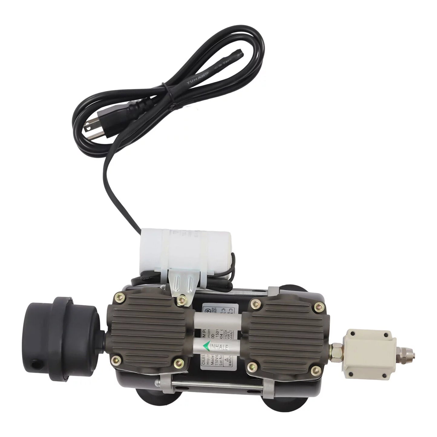 95kpa industrial oilless diaphragm vacuum pump oil free vacuum pump+air filter