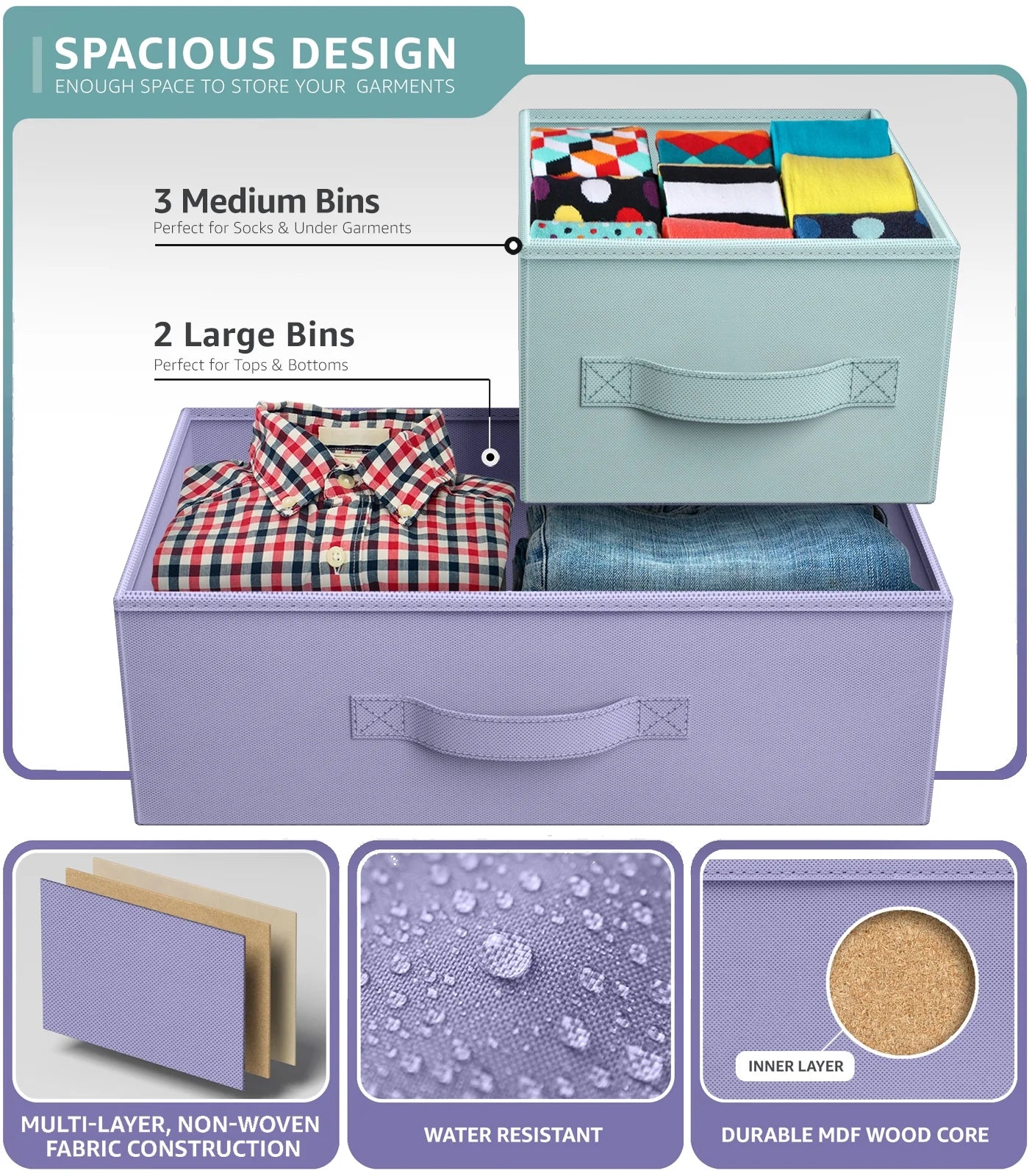 Storage cube dresser - pastel