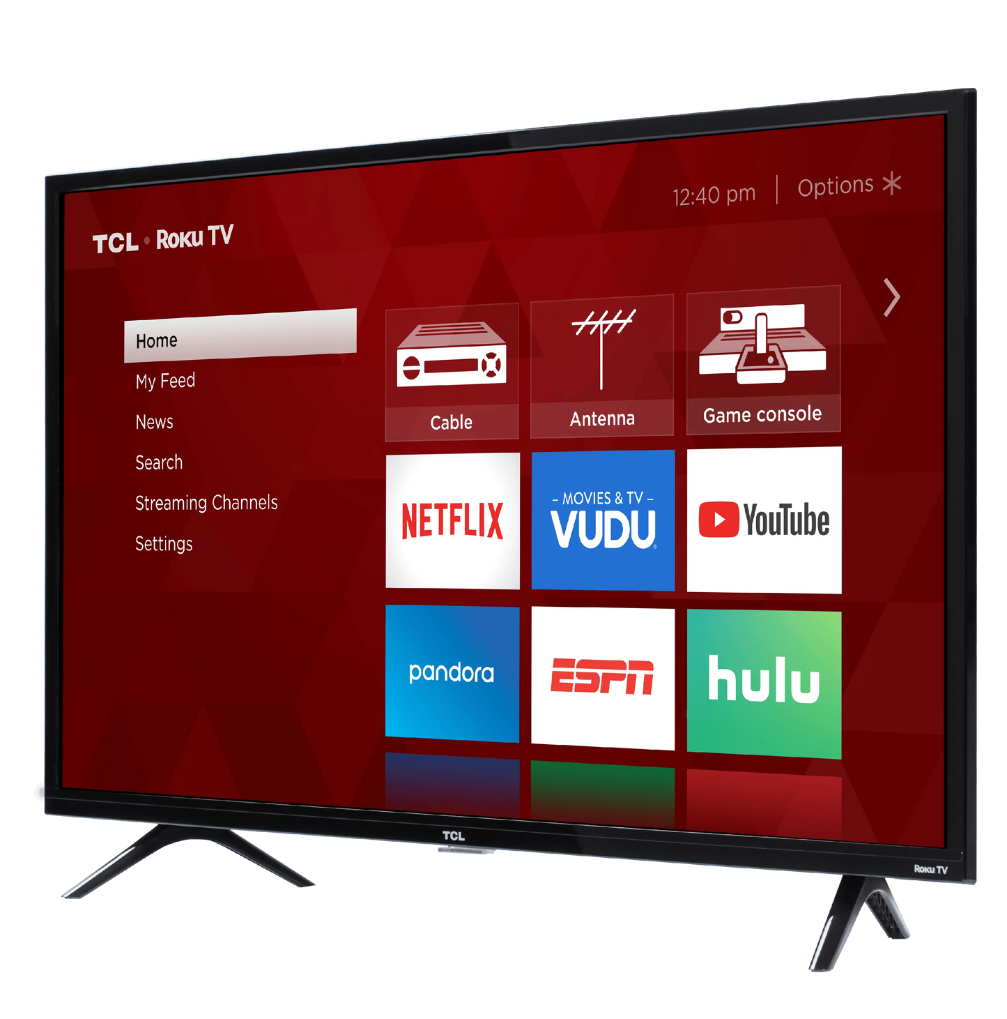 Restored tcl 40" class 1080p fhd led roku smart tv 3 series 40s325 (refurbished)