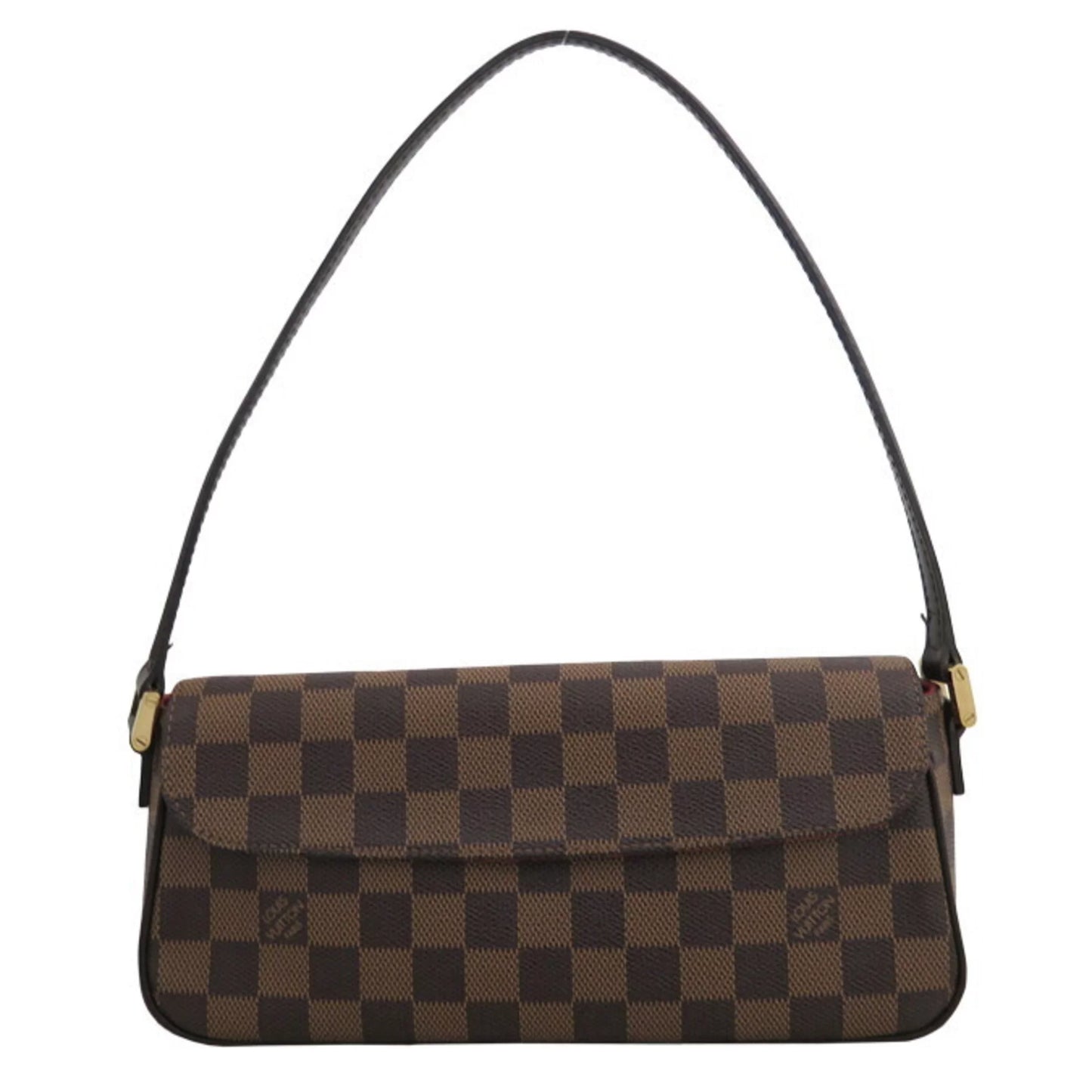 Pre-owned louis vuitton bag damier recoleta blau x gold hardware canvas shoulder one handle women's n51299 (good)